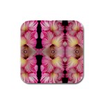 Pink Gladiolus Flowers Drink Coasters 4 Pack (Square) Front