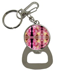 Pink Gladiolus Flowers Bottle Opener Key Chain by Artist4God