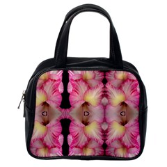 Pink Gladiolus Flowers Classic Handbag (one Side)