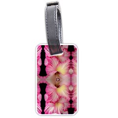 Pink Gladiolus Flowers Luggage Tag (one Side)