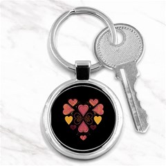 Love Collage Key Chain (round)