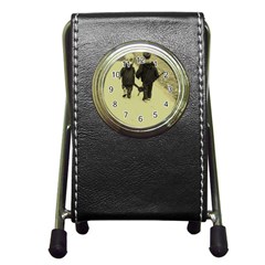 Best Friends Stationery Holder Clock