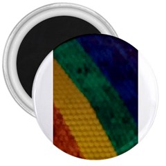 Rainbow 3  Button Magnet