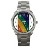 Rainbow Sport Metal Watch Front