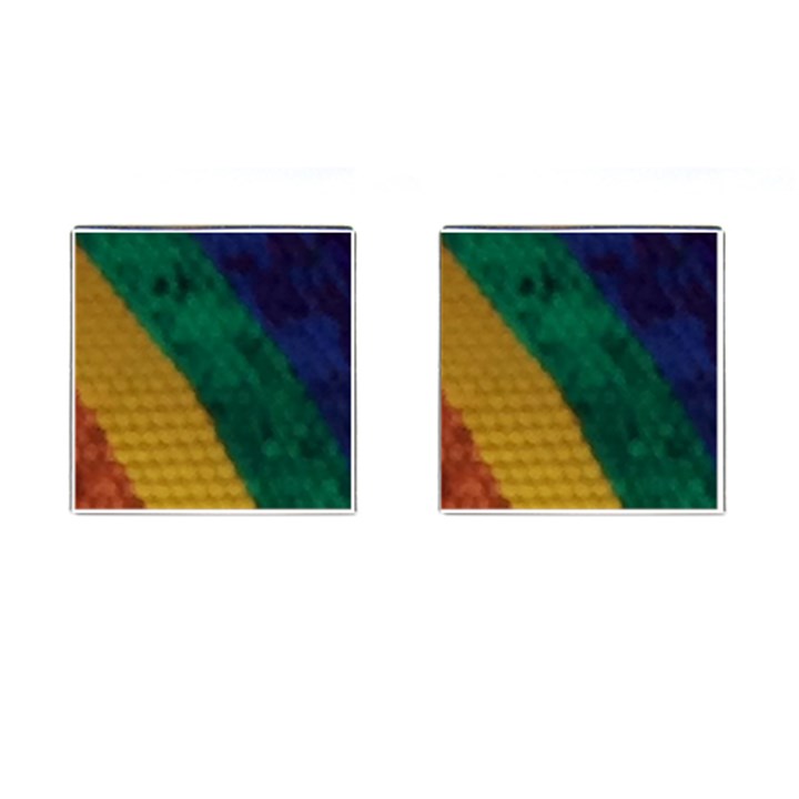 Rainbow Cufflinks (Square)