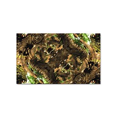 Artificial Tribal Jungle Print Sticker (rectangle) by dflcprints