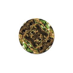 Artificial Tribal Jungle Print Golf Ball Marker 10 Pack by dflcprints