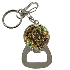 Artificial Tribal Jungle Print Bottle Opener Key Chain