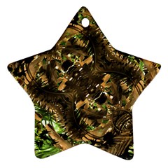 Artificial Tribal Jungle Print Star Ornament (two Sides) by dflcprints