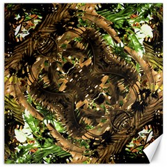 Artificial Tribal Jungle Print Canvas 12  X 12  (unframed)