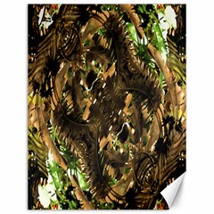 Artificial Tribal Jungle Print Canvas 12  X 16  (unframed) by dflcprints