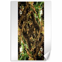 Artificial Tribal Jungle Print Canvas 24  X 36  (unframed)