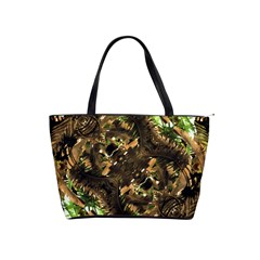 Artificial Tribal Jungle Print Large Shoulder Bag by dflcprints