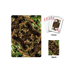 Artificial Tribal Jungle Print Playing Cards (mini) by dflcprints