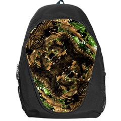 Artificial Tribal Jungle Print Backpack Bag by dflcprints