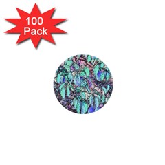 Colored Pencil Tree Leaves Drawing 1  Mini Button (100 Pack)