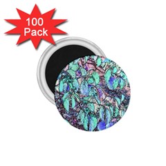 Colored Pencil Tree Leaves Drawing 1 75  Button Magnet (100 Pack)