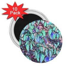 Colored Pencil Tree Leaves Drawing 2 25  Button Magnet (10 Pack)