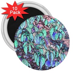 Colored Pencil Tree Leaves Drawing 3  Button Magnet (10 Pack)