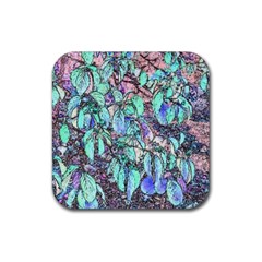 Colored Pencil Tree Leaves Drawing Drink Coaster (square)