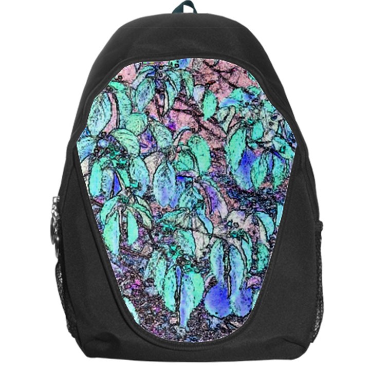 Colored Pencil Tree Leaves Drawing Backpack Bag