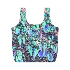 Colored Pencil Tree Leaves Drawing Reusable Bag (m)