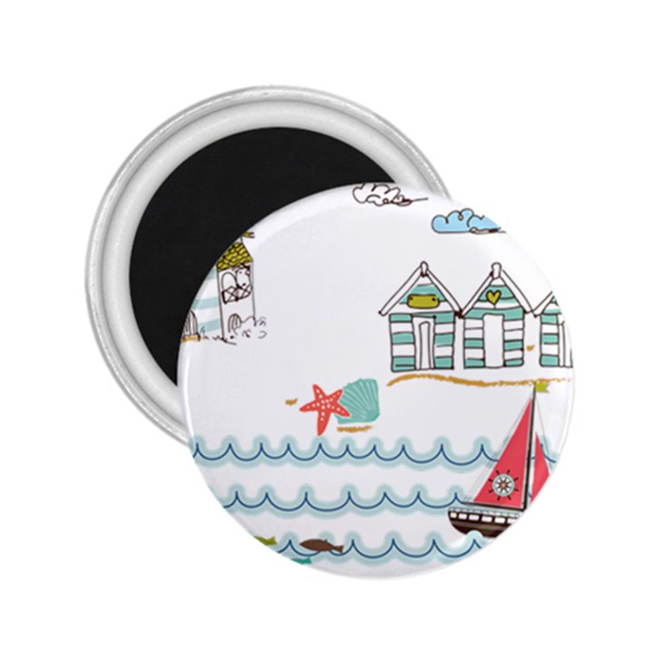 Summer Holiday 2.25  Button Magnet