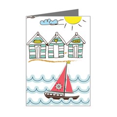 Summer Holiday Mini Greeting Card by whitemagnolia