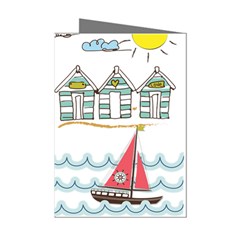 Summer Holiday Mini Greeting Card (8 Pack) by whitemagnolia