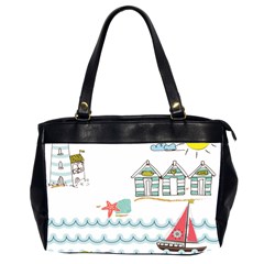 Summer Holiday Oversize Office Handbag (two Sides)