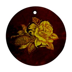 Rose Round Ornament (two Sides) by ankasdesigns