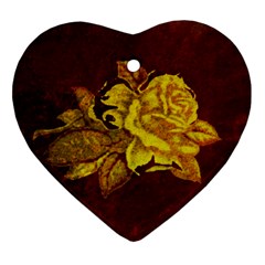 Rose Heart Ornament (two Sides) by ankasdesigns