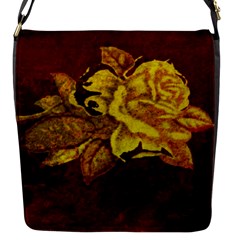 Rose Flap Closure Messenger Bag (small) by ankasdesigns