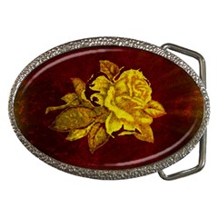 Rose Belt Buckle (oval)