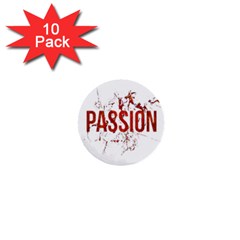 Passion And Lust Grunge Design 1  Mini Button (10 Pack) by dflcprints