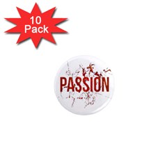 Passion And Lust Grunge Design 1  Mini Button Magnet (10 Pack)