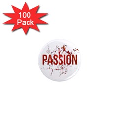 Passion And Lust Grunge Design 1  Mini Button Magnet (100 Pack)