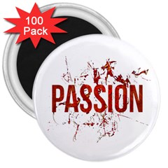 Passion And Lust Grunge Design 3  Button Magnet (100 Pack)