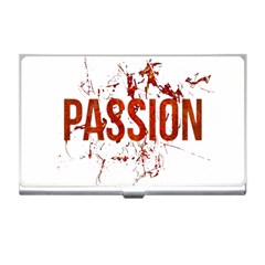 Passion And Lust Grunge Design Business Card Holder