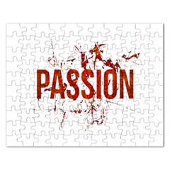 Passion And Lust Grunge Design Jigsaw Puzzle (rectangle) by dflcprints