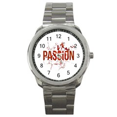 Passion And Lust Grunge Design Sport Metal Watch