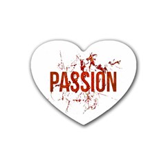 Passion And Lust Grunge Design Drink Coasters (heart)