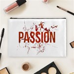 Passion and Lust Grunge Design Cosmetic Bag (Large) Front