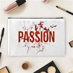 Passion and Lust Grunge Design Cosmetic Bag (Large) Back