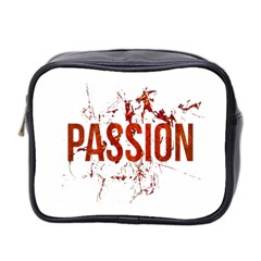 Passion And Lust Grunge Design Mini Travel Toiletry Bag (two Sides)