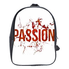 Passion And Lust Grunge Design School Bag (xl)