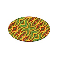 Tropical Colors Abstract Geometric Print Sticker 10 Pack (oval) by dflcprints