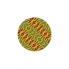 Tropical Colors Abstract Geometric Print Golf Ball Marker by dflcprints