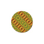 Tropical Colors Abstract Geometric Print Golf Ball Marker 4 Pack Front