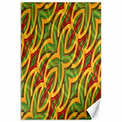 Tropical Colors Abstract Geometric Print Canvas 12  X 18  (unframed) by dflcprints